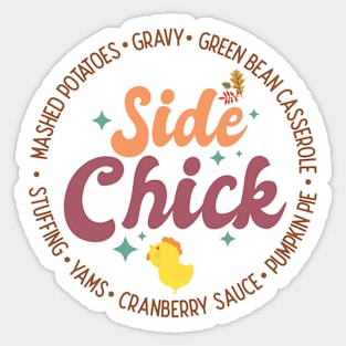 Thanksgiving Side Chick Sticker